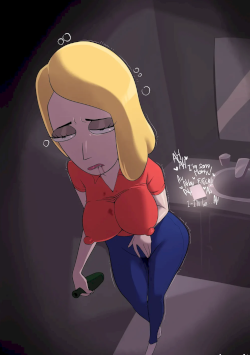 Beth se vuelve adicta a la ENORME VERGA de Morty
